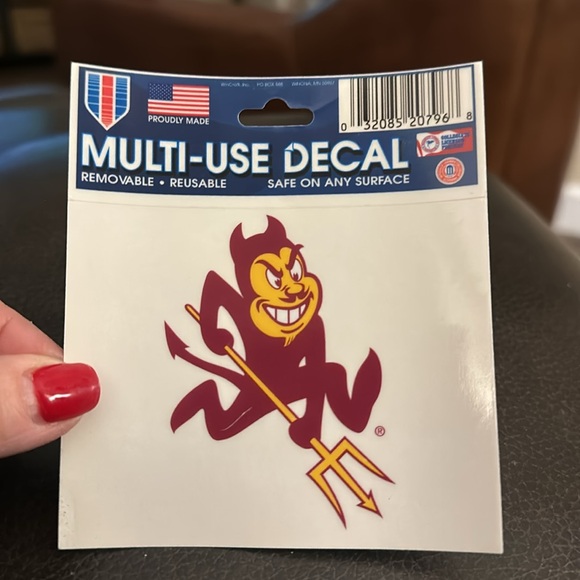 NWOT ASU & Sparky Multi Use Decals - Picture 3 of 8